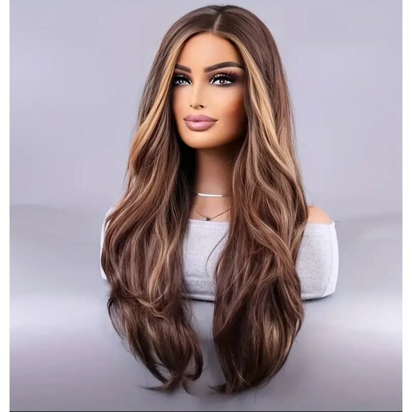 Other - NEW 28 inch Long Ombre brown glueless wig